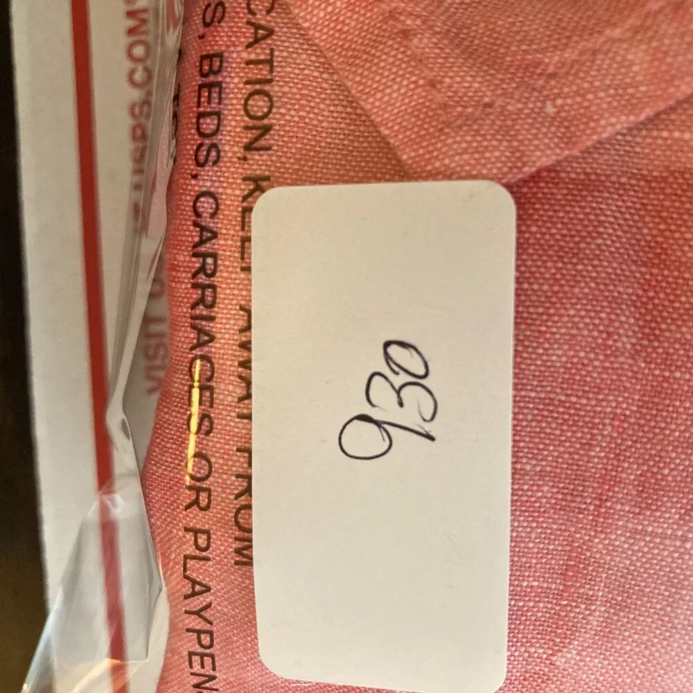 Womens Sigrid Olsen Linen V Neck Pullover 1/4 Button Tunic Peach L Roll Tab Slee - Picture 9 of 9